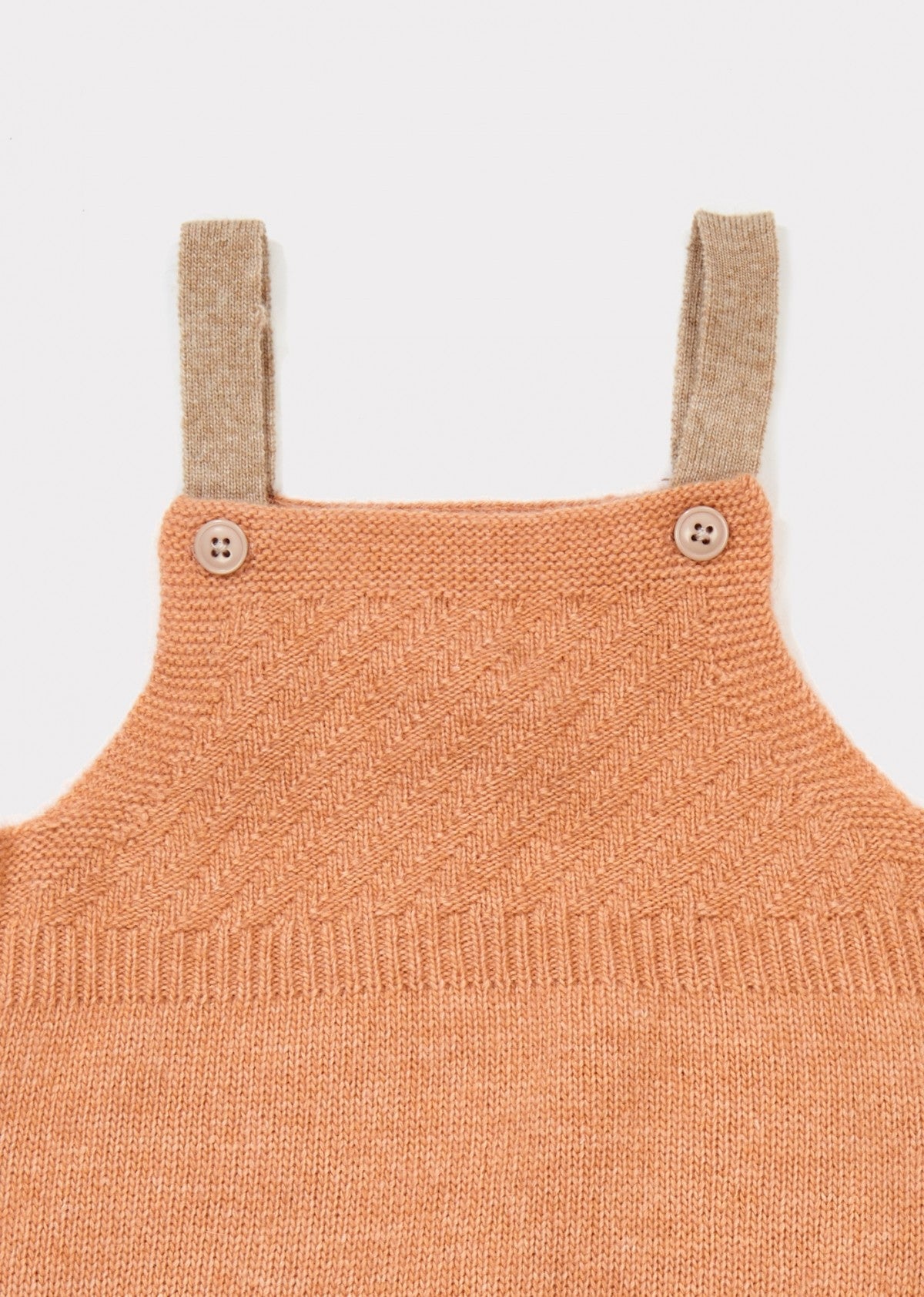 Baby Light Orange Knitted Romper