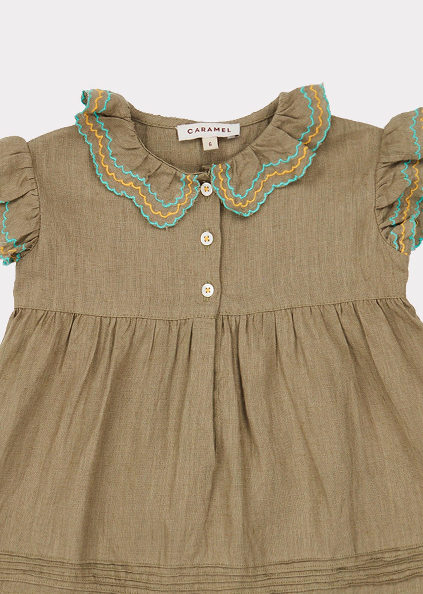 Baby Girls Olive Green Dress