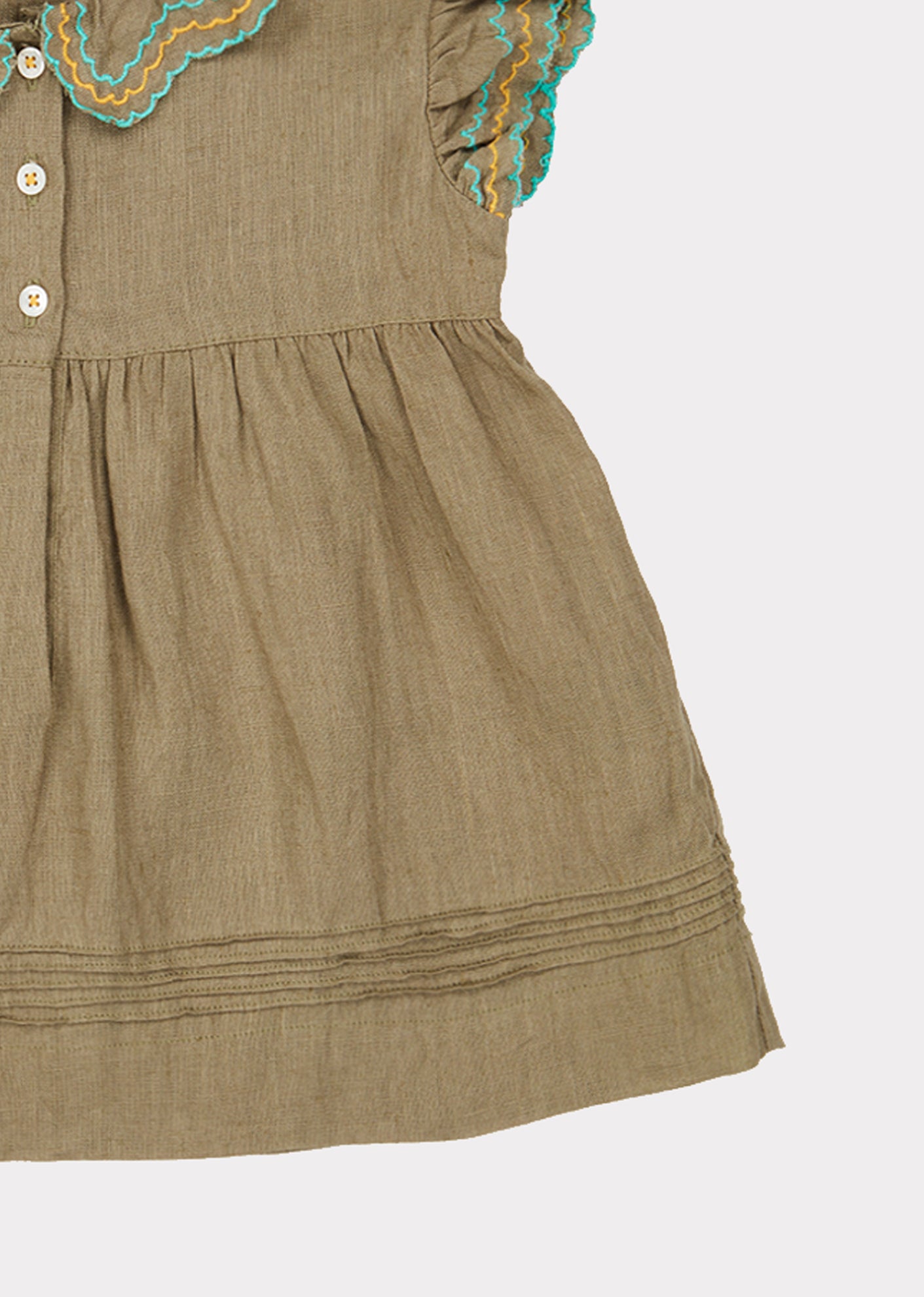 Baby Girls Olive Green Dress Baby Girls Olive Green Dress
