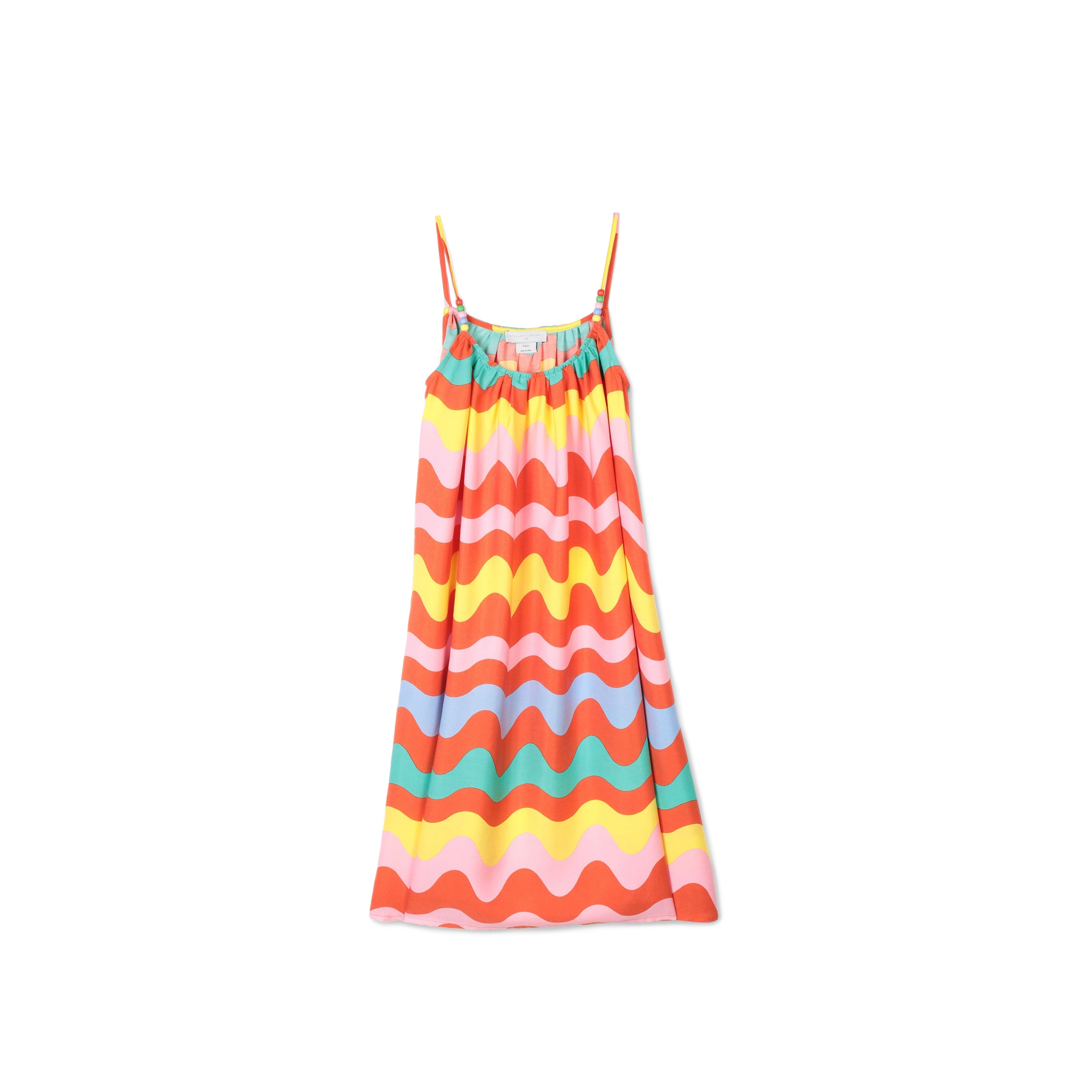 Girls Multicolor Twill Dress