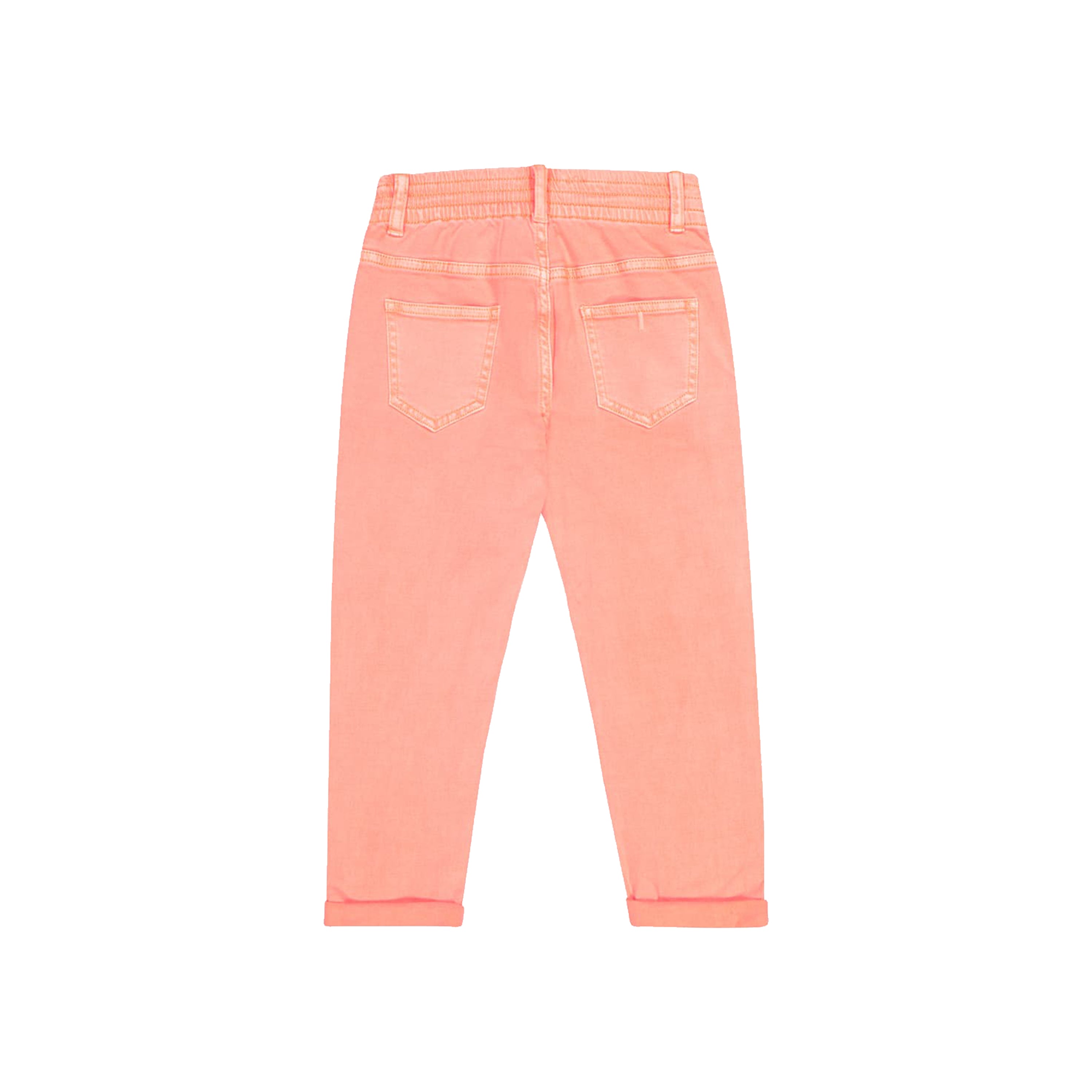 Girls Light Pink Denim Trousers