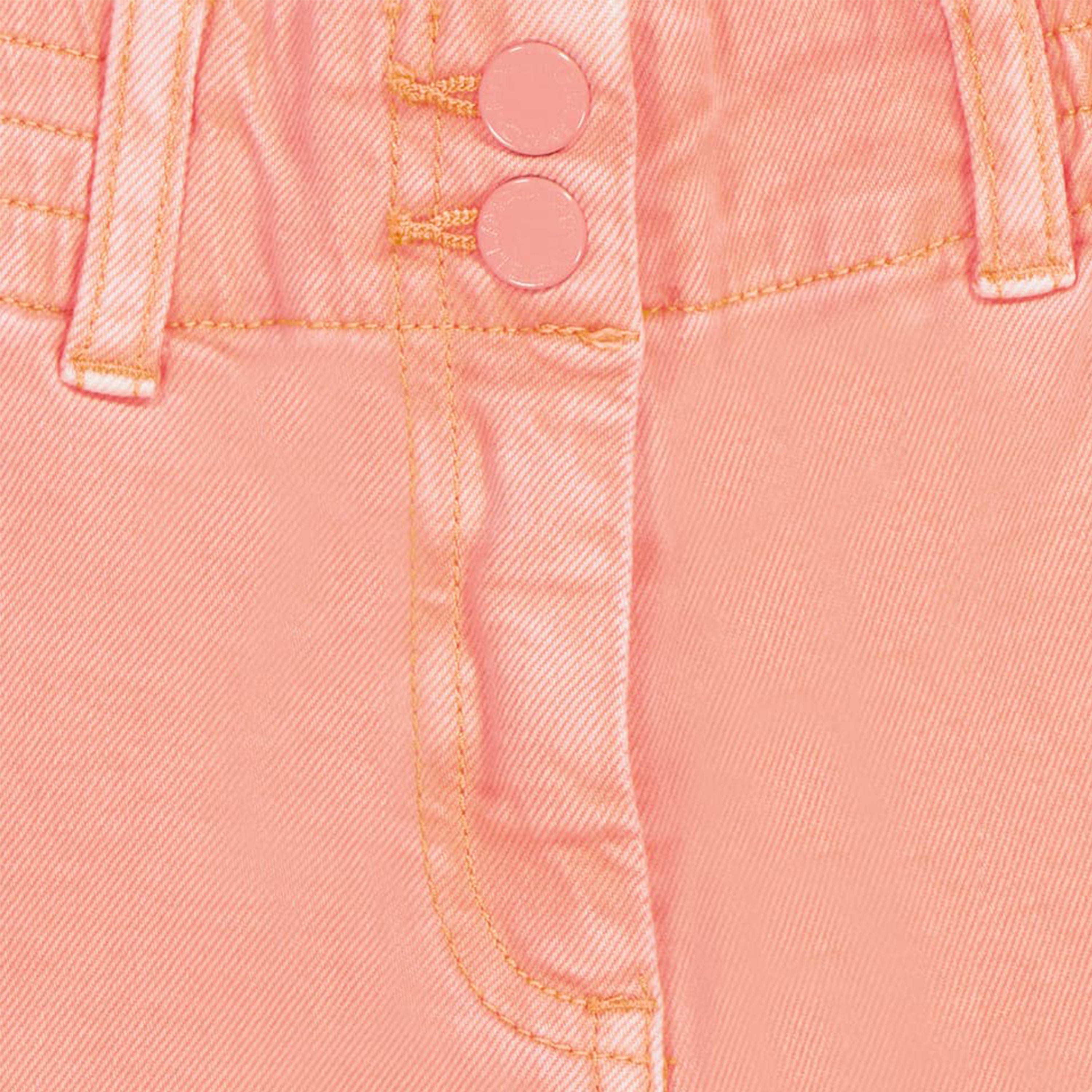 Girls Light Pink Denim Trousers