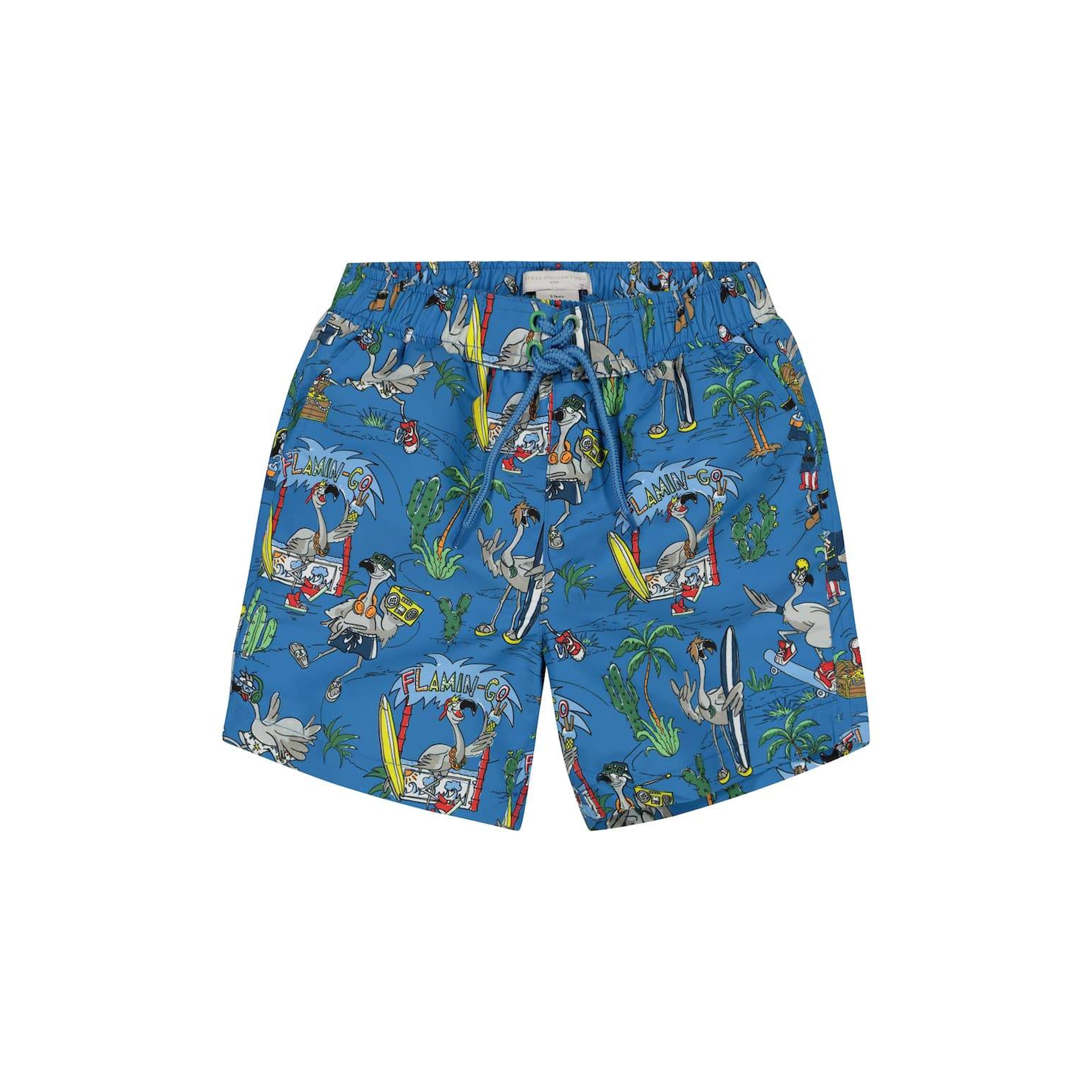 Boys Blue Flamingo Land Fleece Shorts