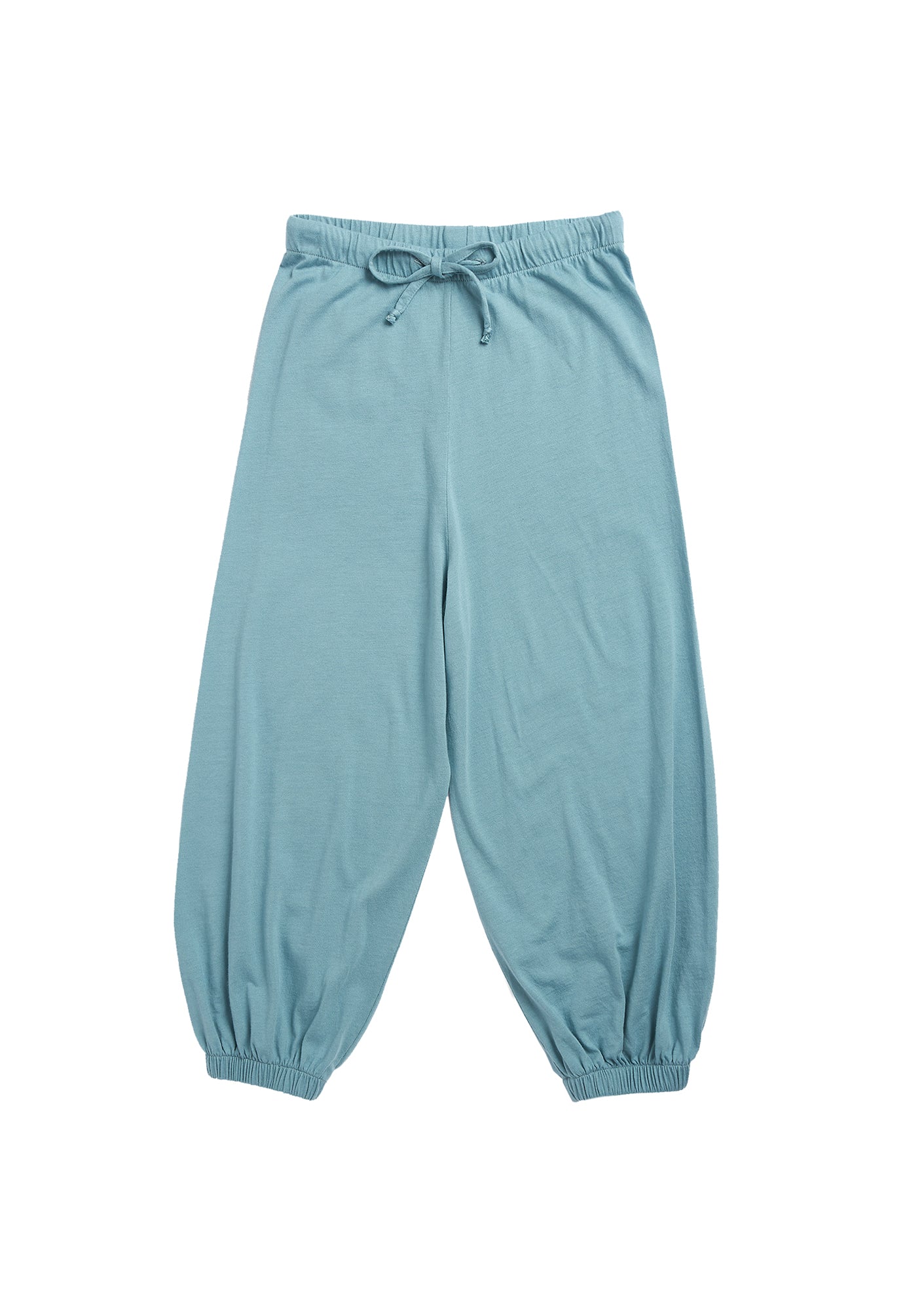 Girls Lake Blue Cotton Trousers