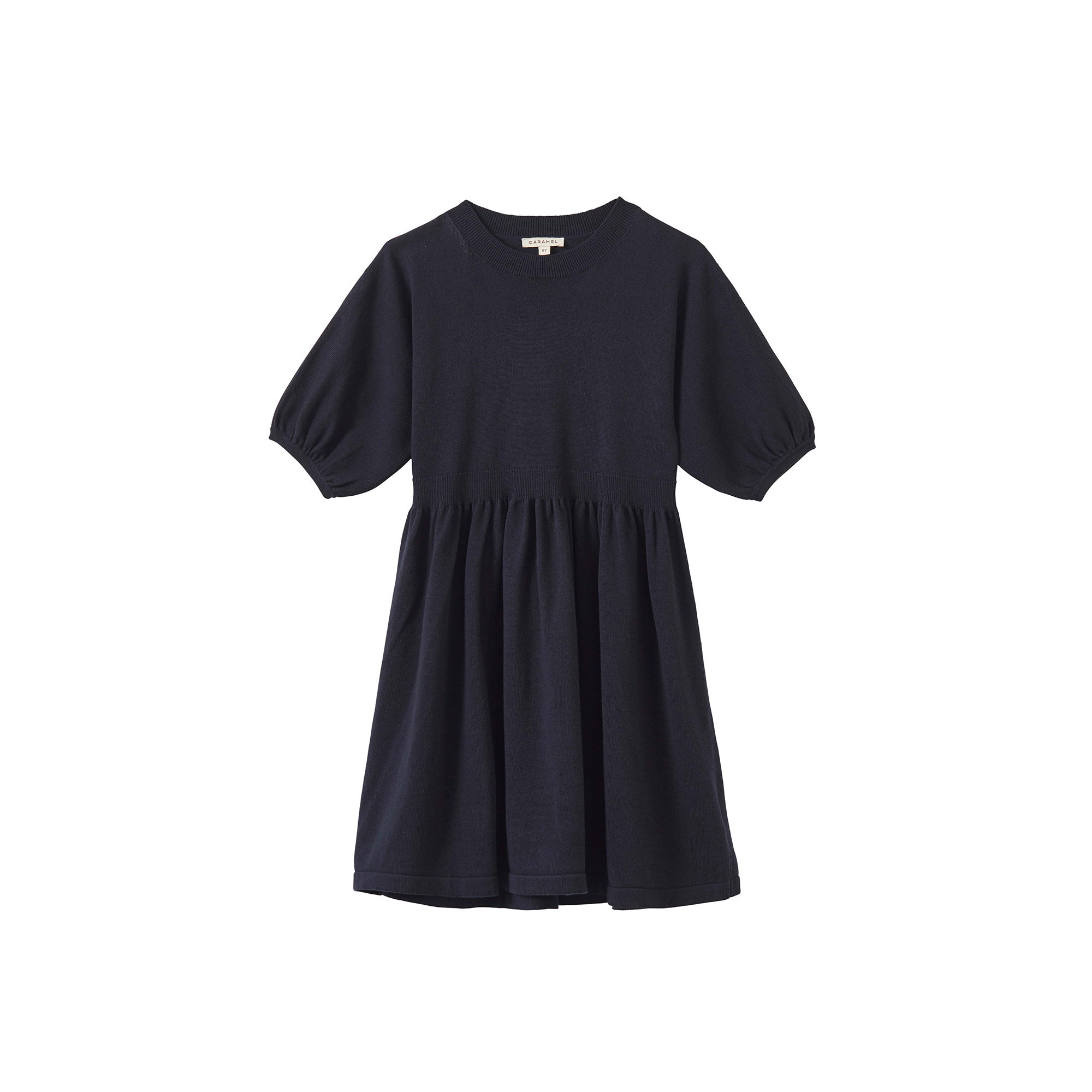 Girls Navy Cotton Dress
