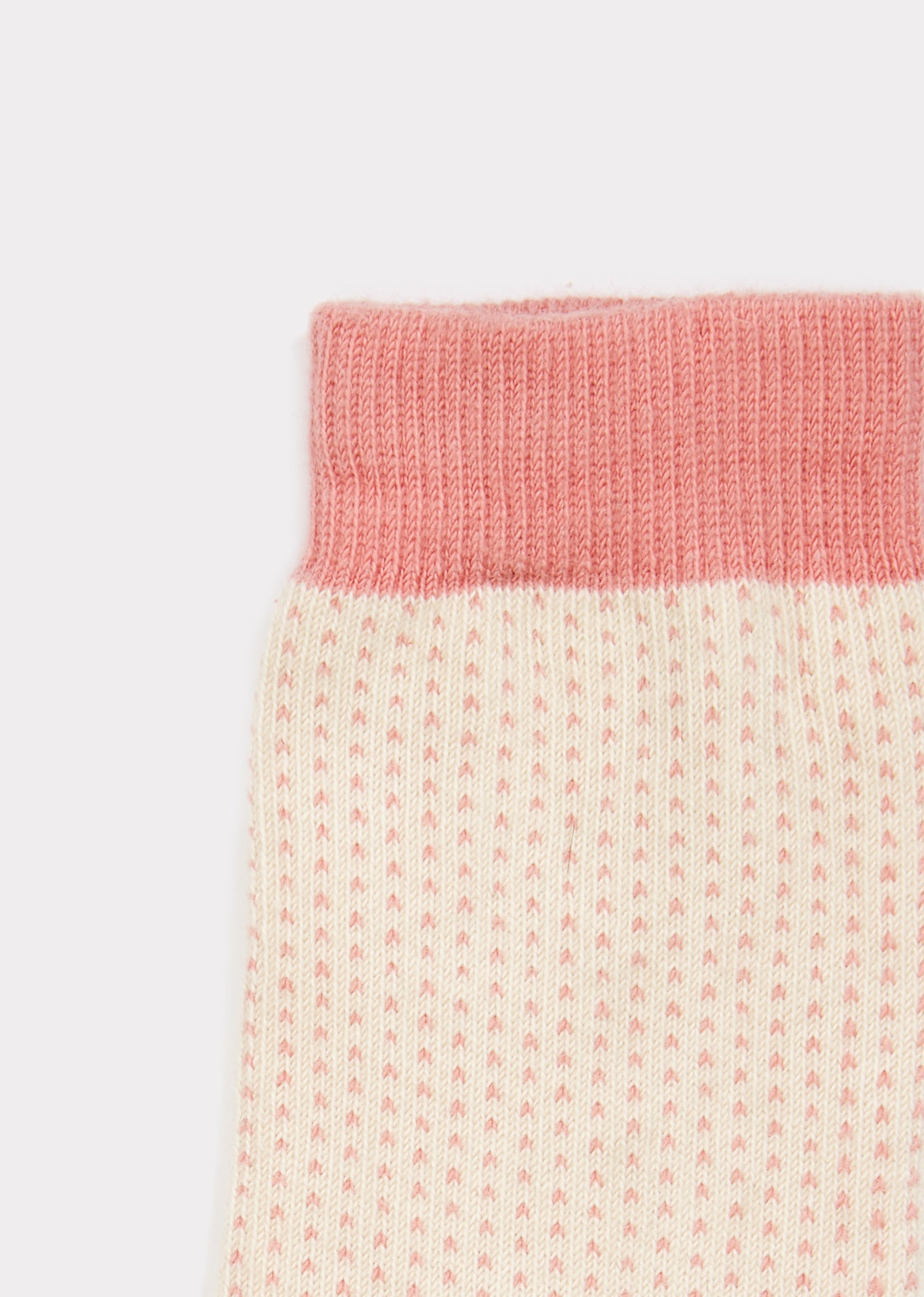 Girls Pink Spotty Knitwear Sock