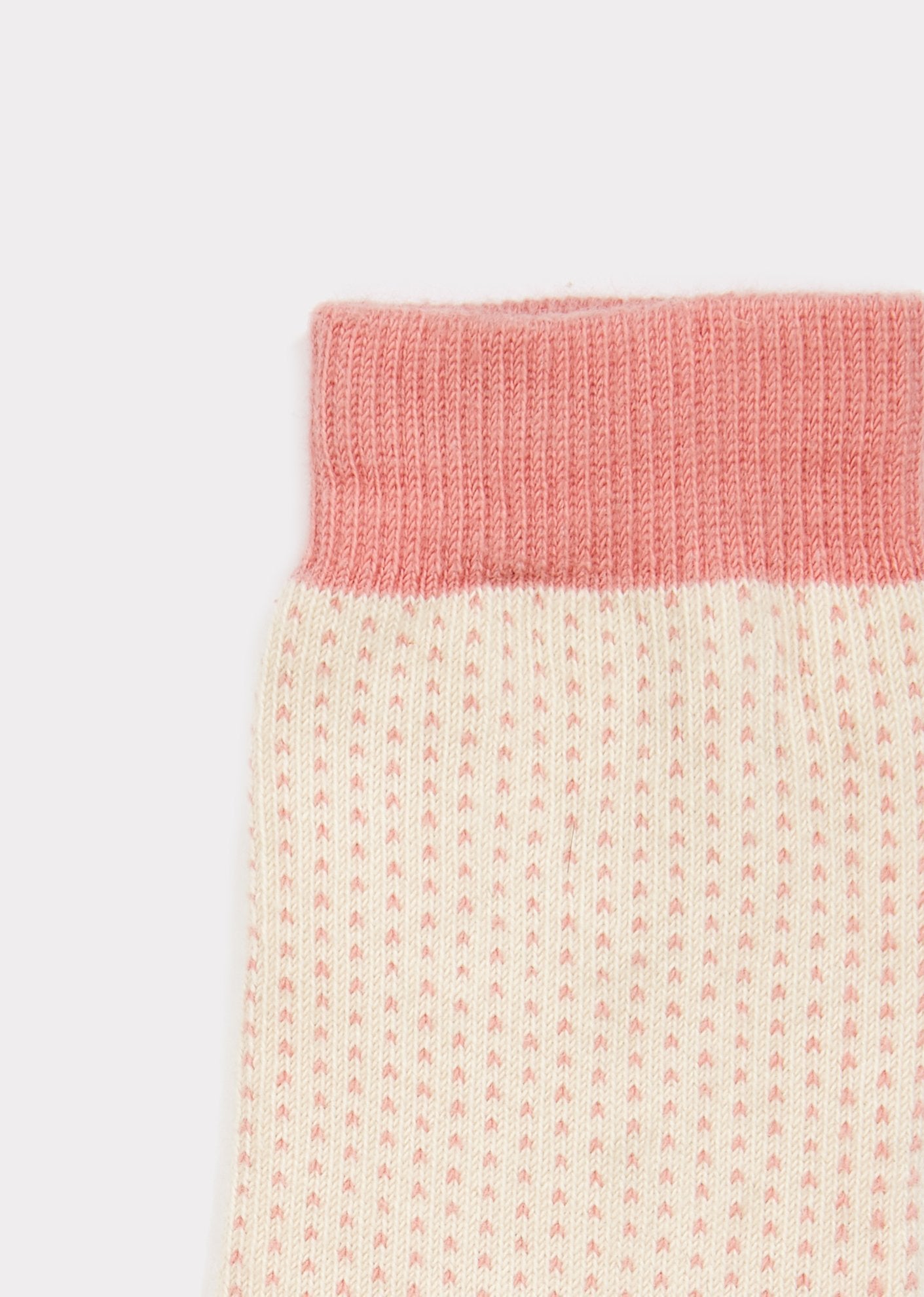 Girls Pink Spotty Knitwear Sock