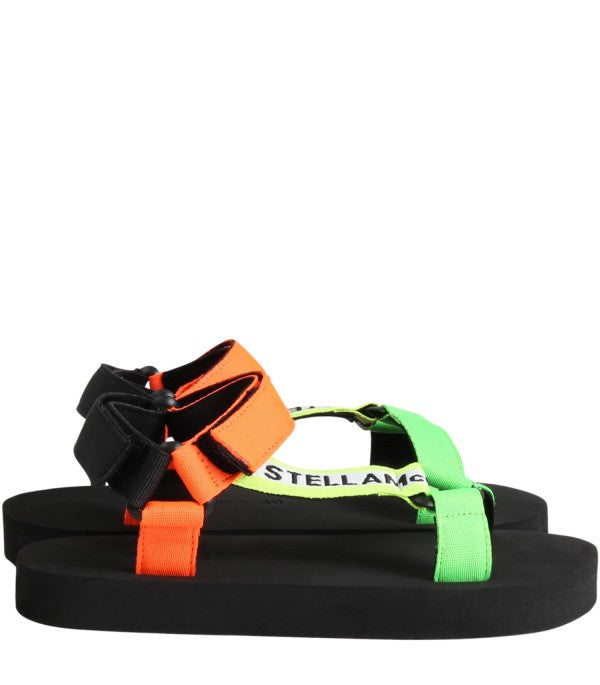 Girls Multicolor Tape Sandals