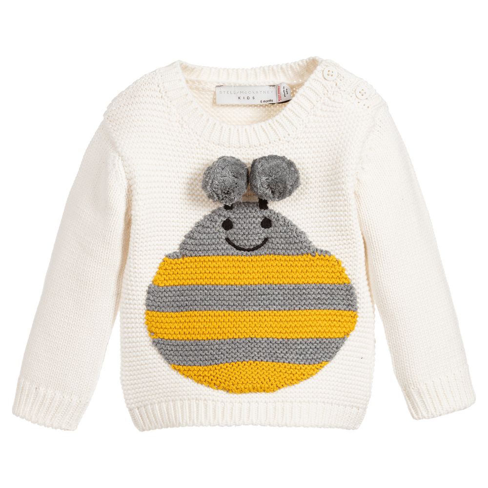 Baby White Cotton Jumper