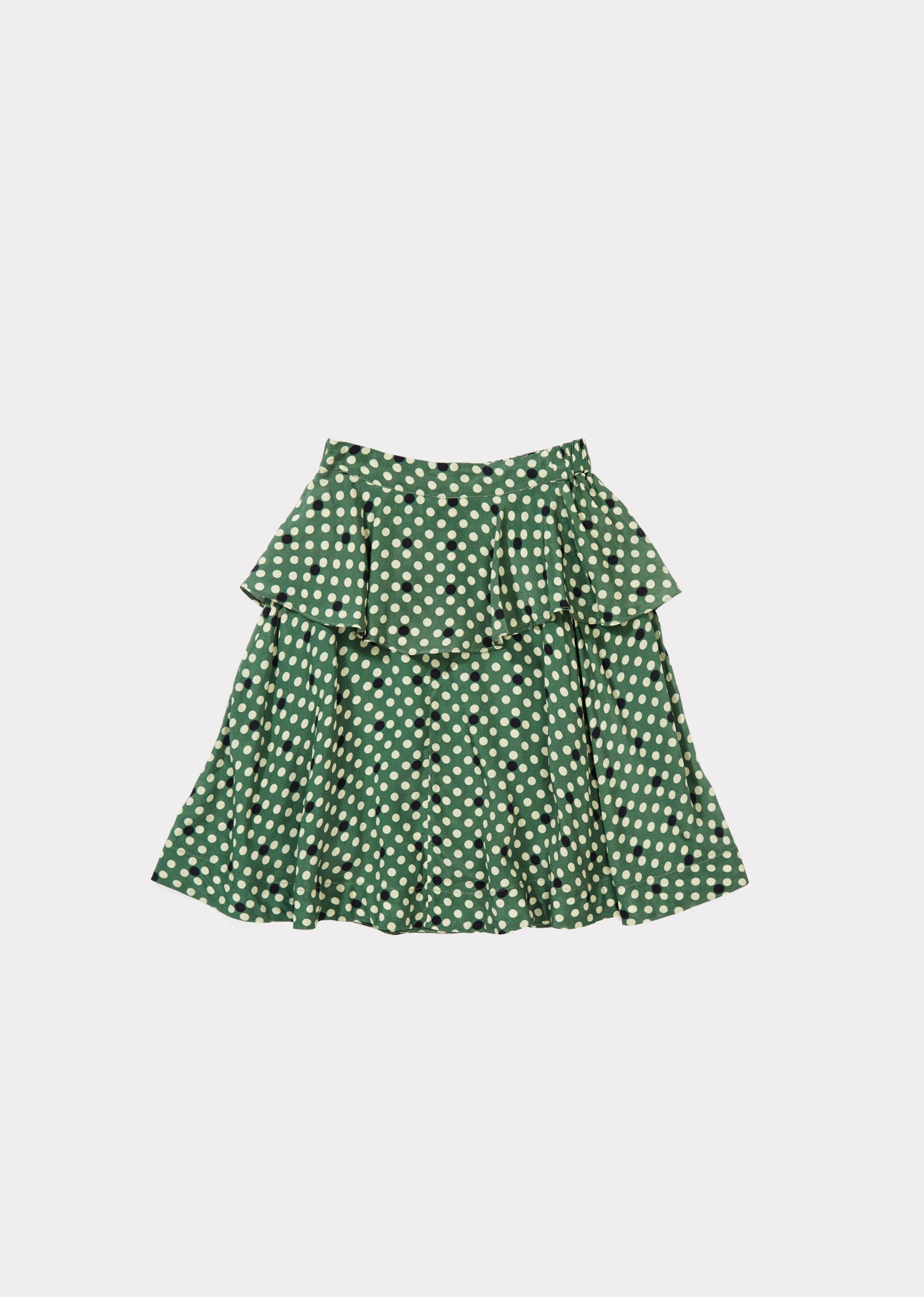 Girls Green Dots Skirt