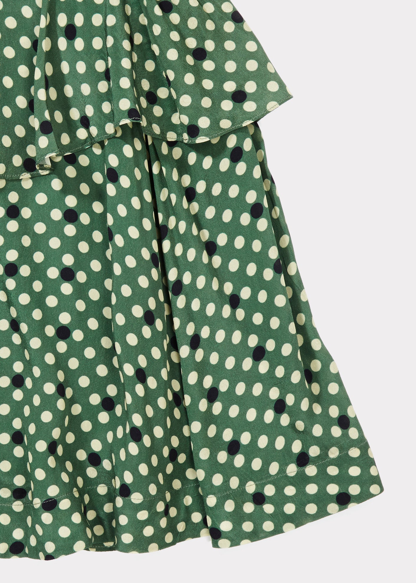 Girls Green Dots Skirt