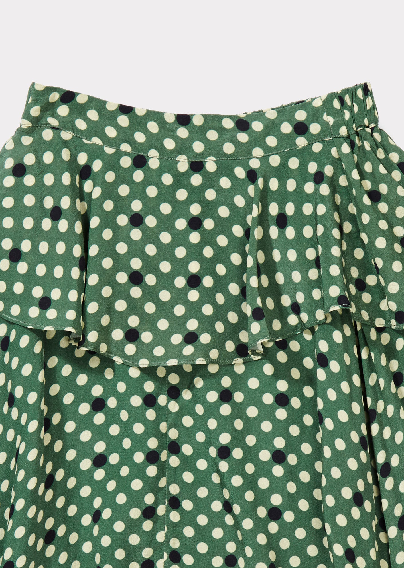 Girls Green Dots Skirt