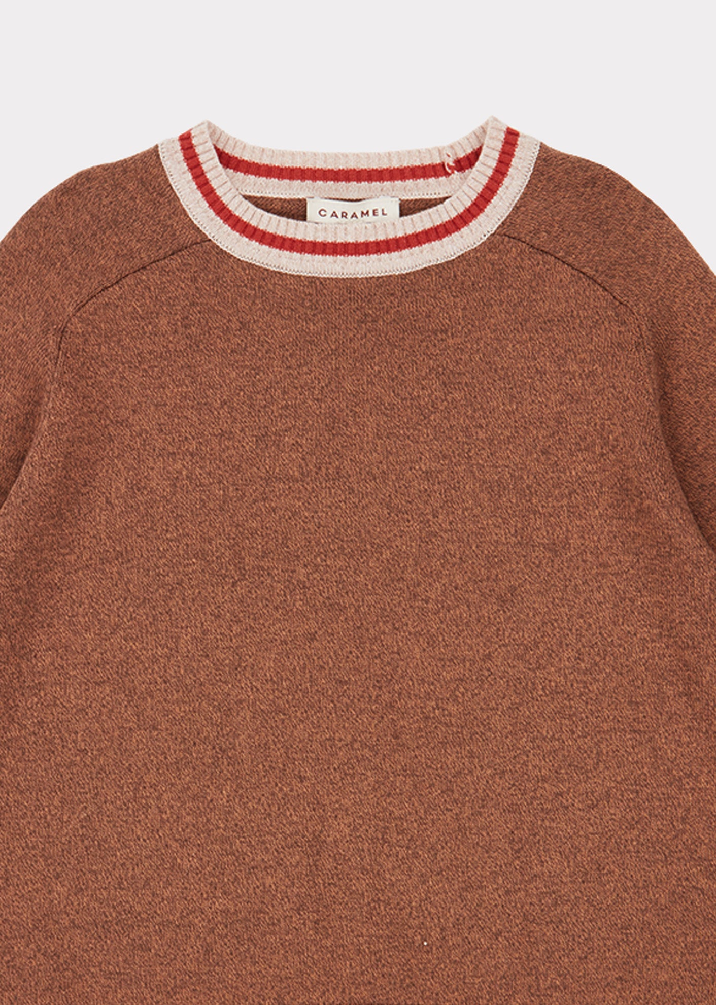 Girls Brown Cotton Sweater