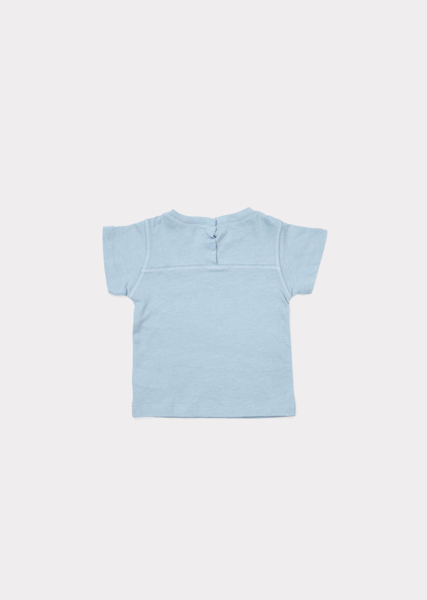 Baby Boys Blue Cotton T-shirt