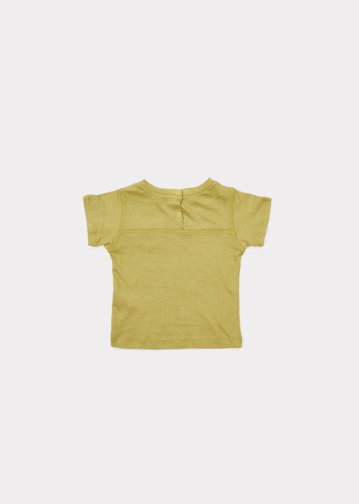 Baby Boys Yellow Cotton T-shirt