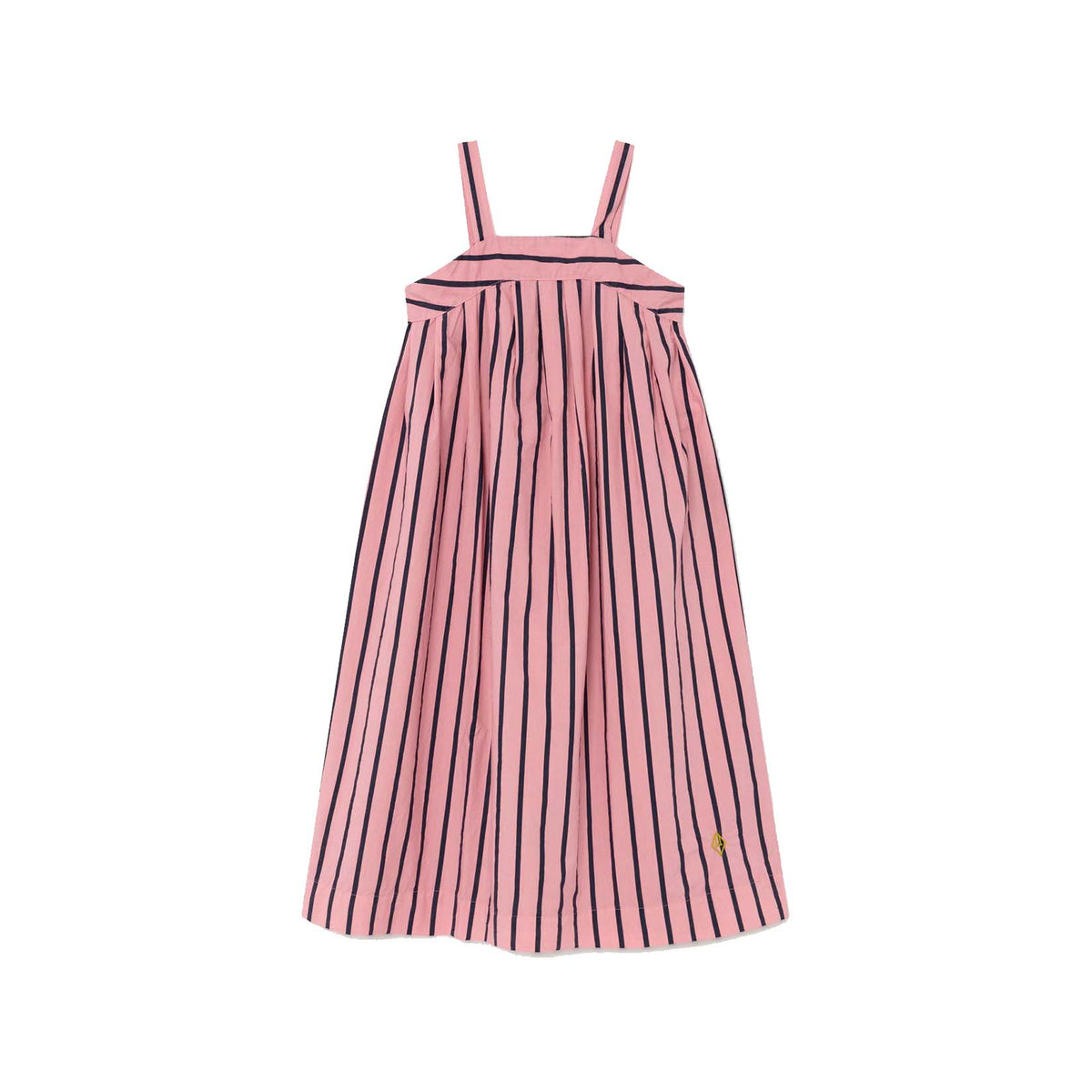 Robe en coton rayée rose pour filles