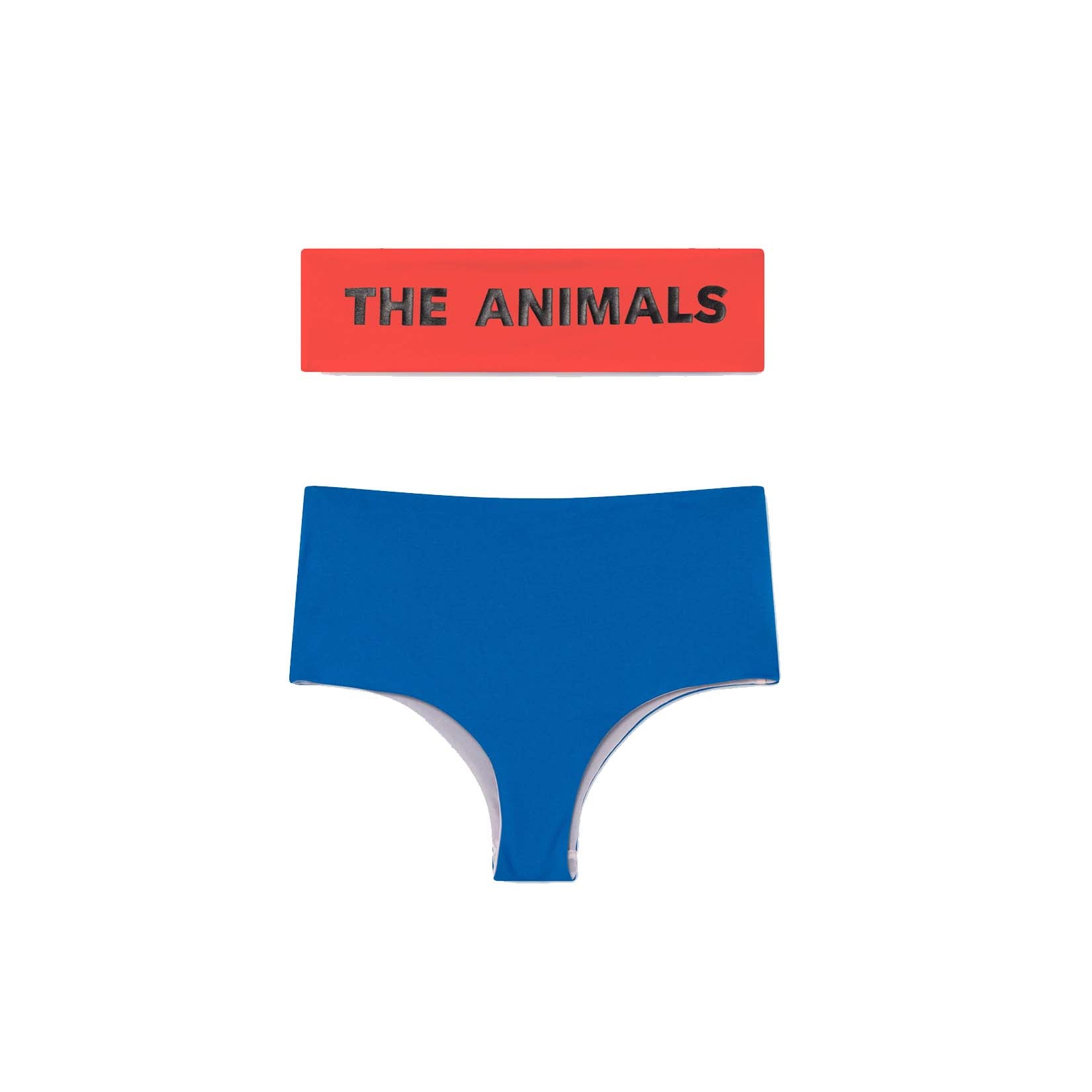 Girls Blue Logo Swimsuit