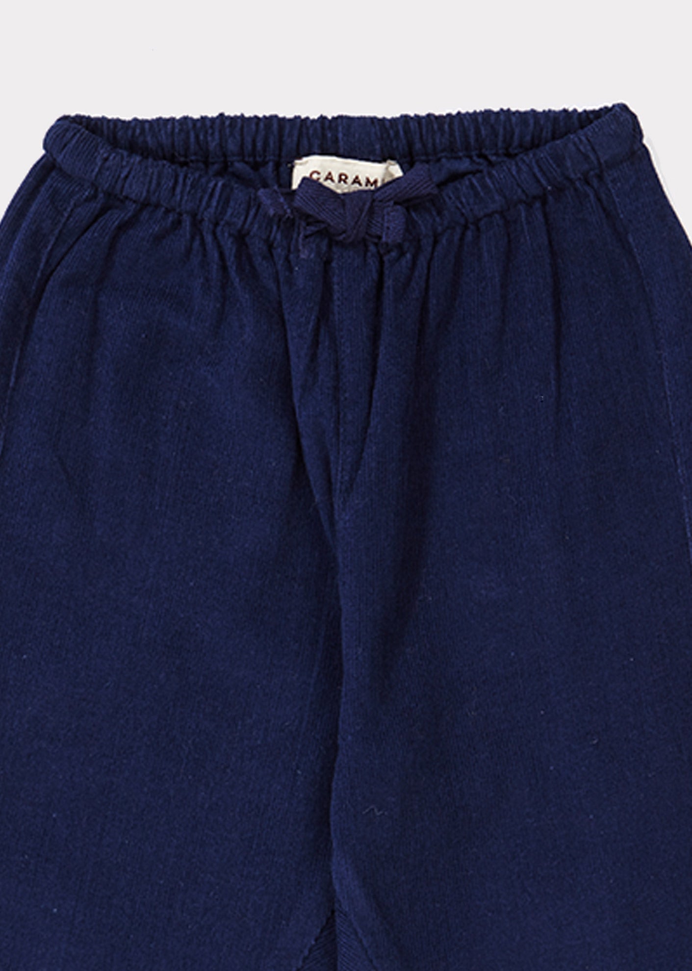 Baby Girls Dark Blue Cotton Trousers