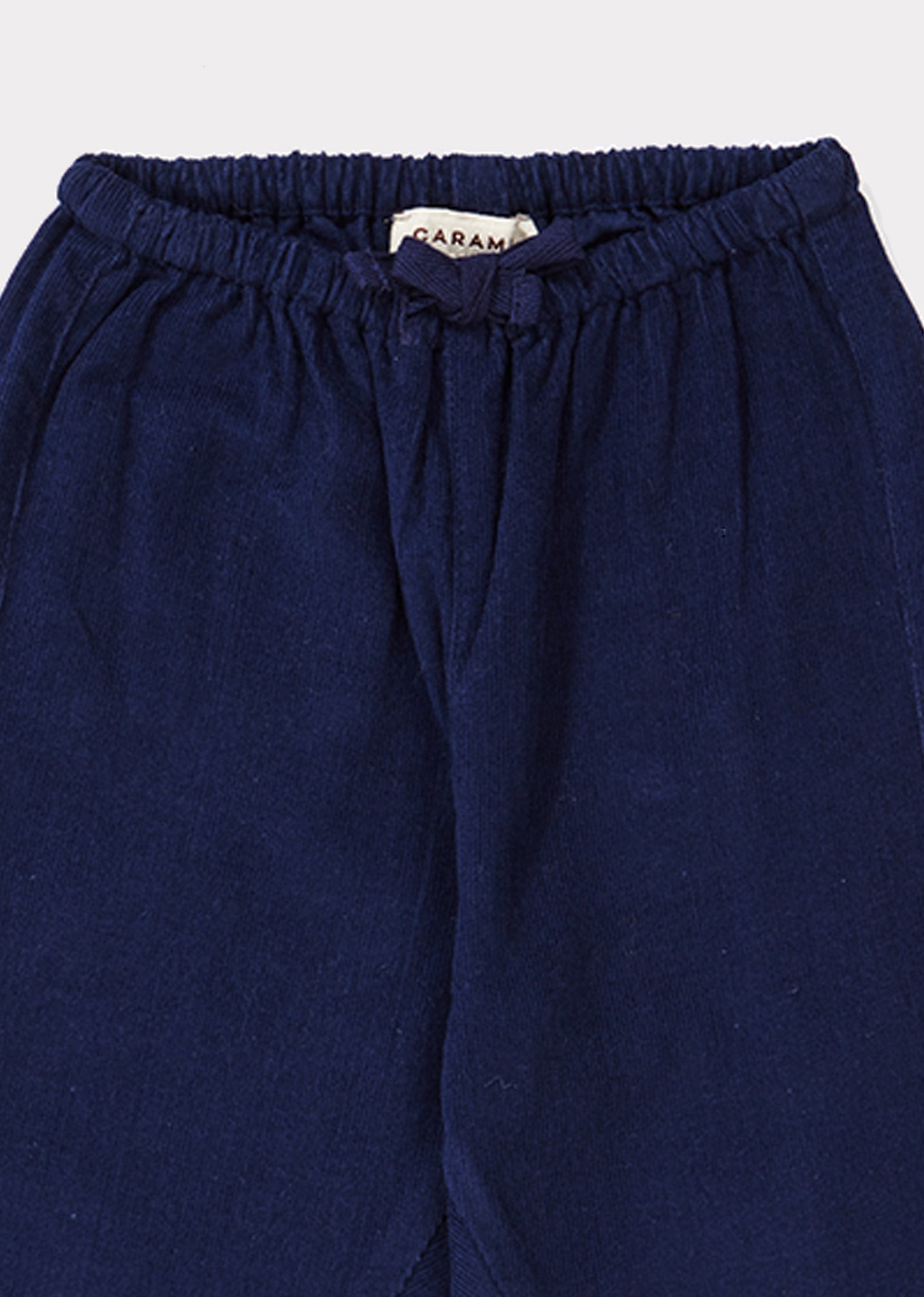 Baby Girls Dark Blue Cotton Trousers