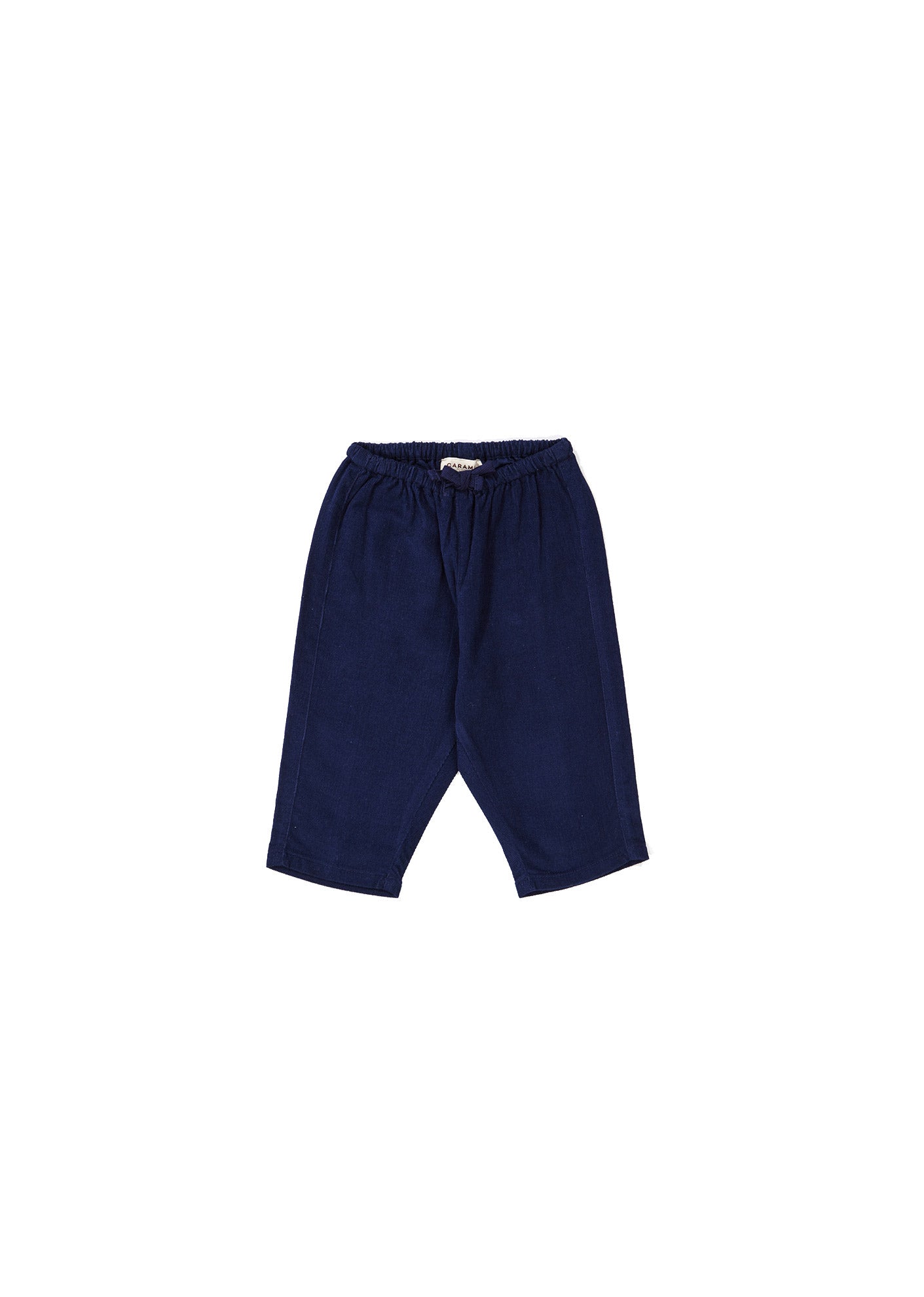 Baby Girls Dark Blue Cotton Trousers