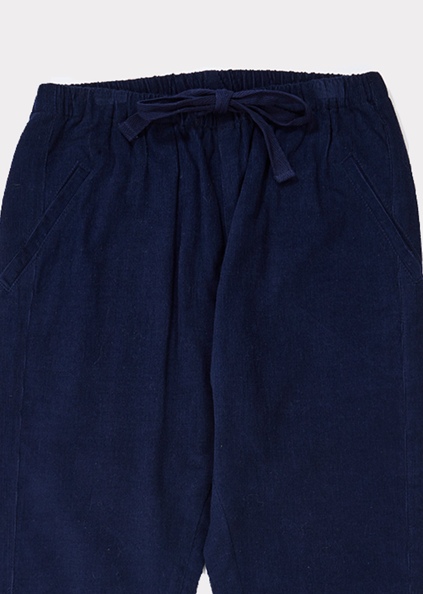 Girls Dark Blue Cotton Trousers