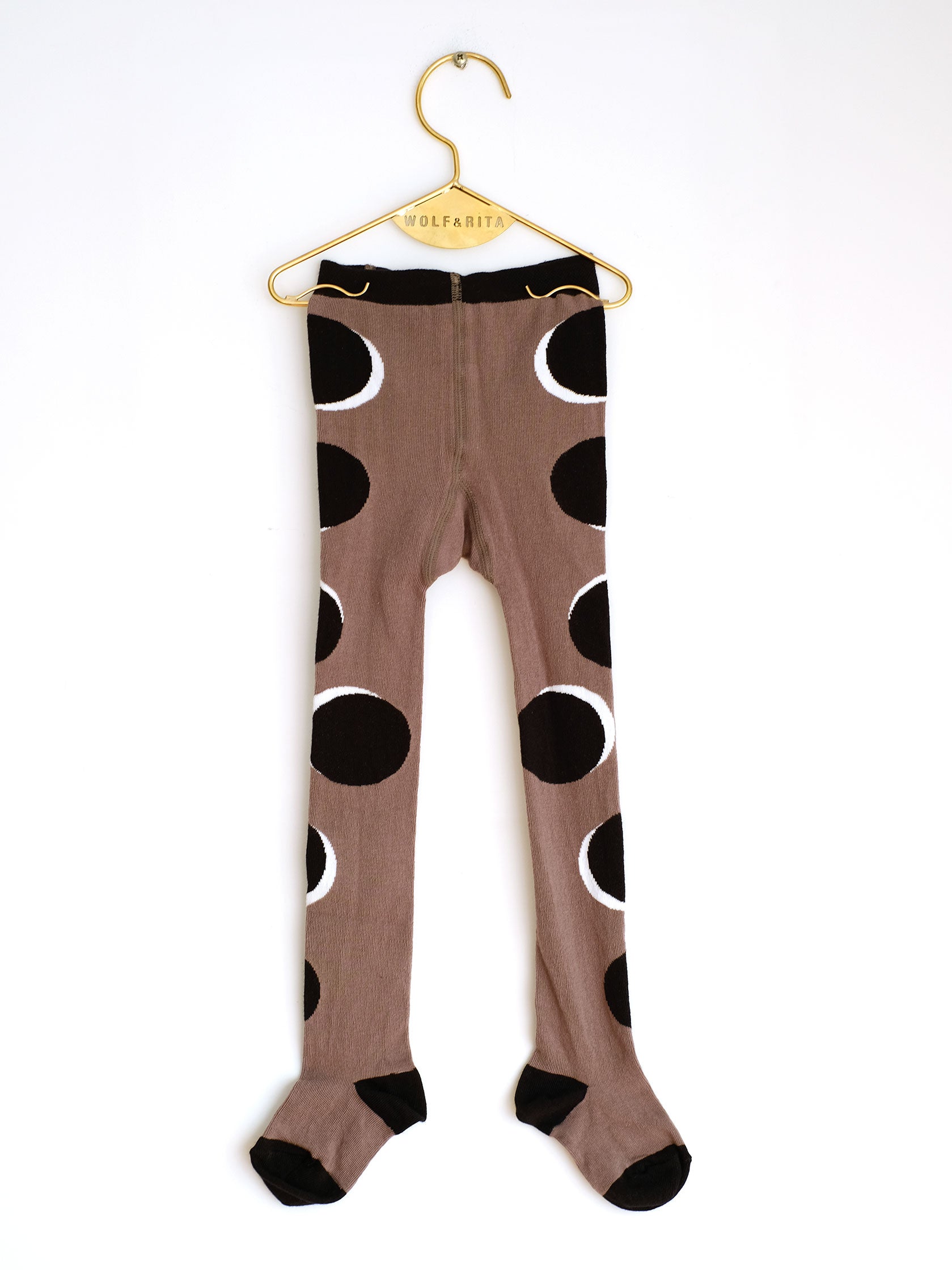 Girls Brown  "TIGHTS DOTS"  Cotton  Tights