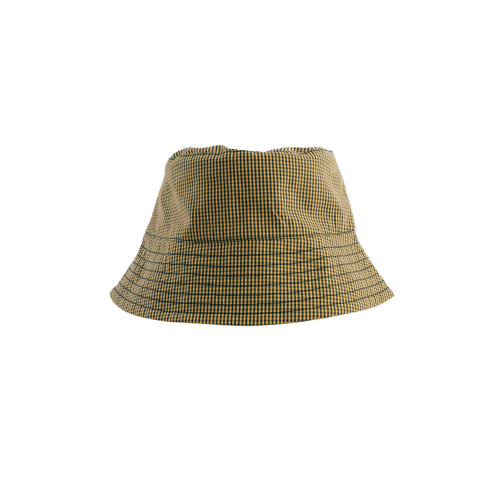 Boys & Girls Yellow Check Cotton Hat