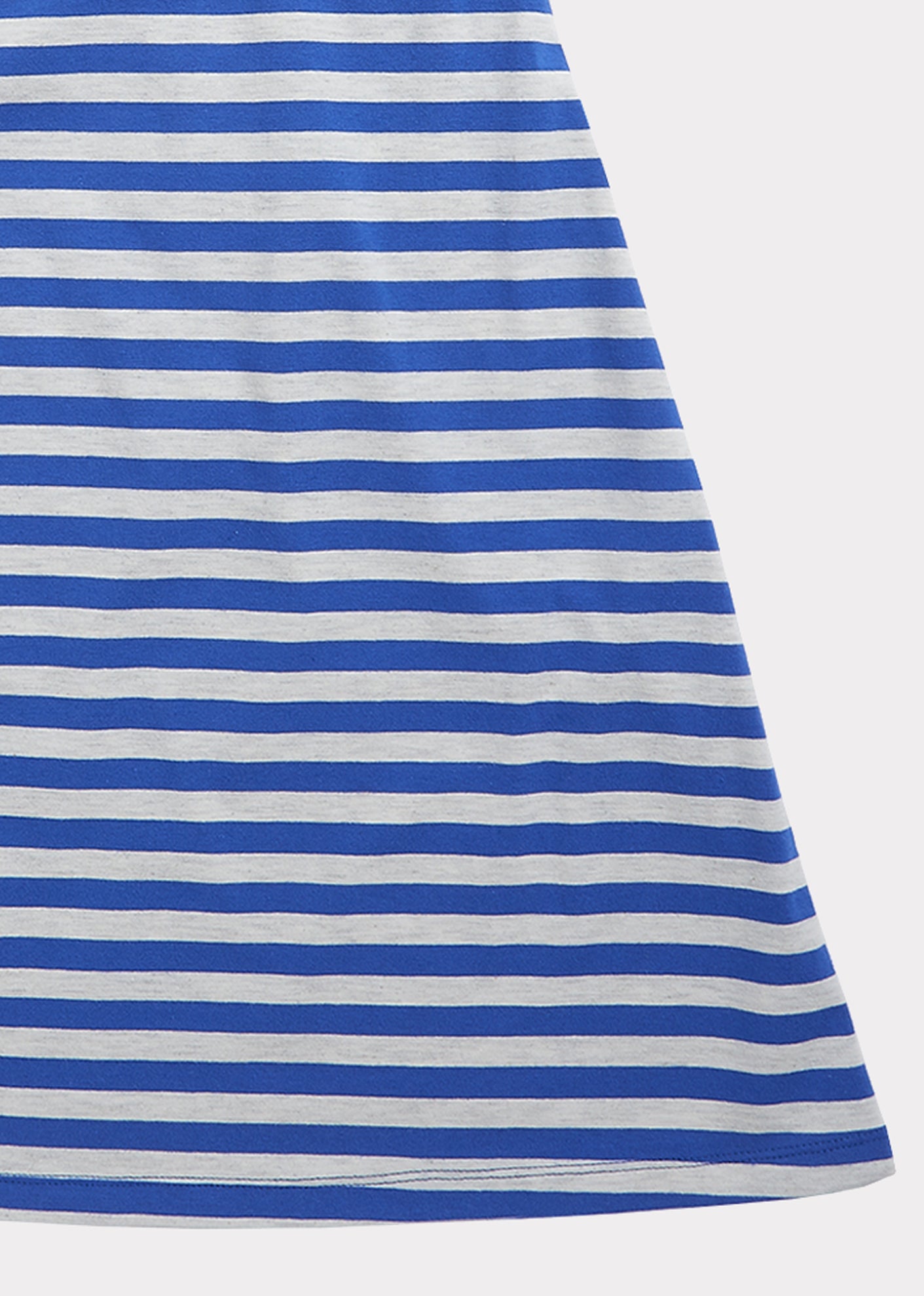 Girls Blue Stripe Cotton Dress
