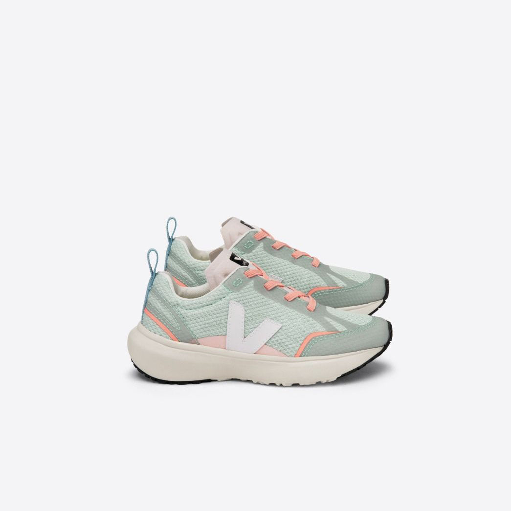 Boys & Girls Green "CANARY ALVEOMESH" Shoes