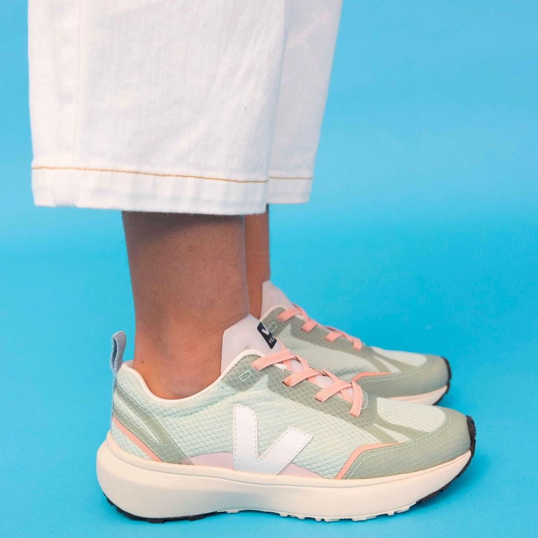 Boys & Girls Green "CANARY ALVEOMESH" Shoes