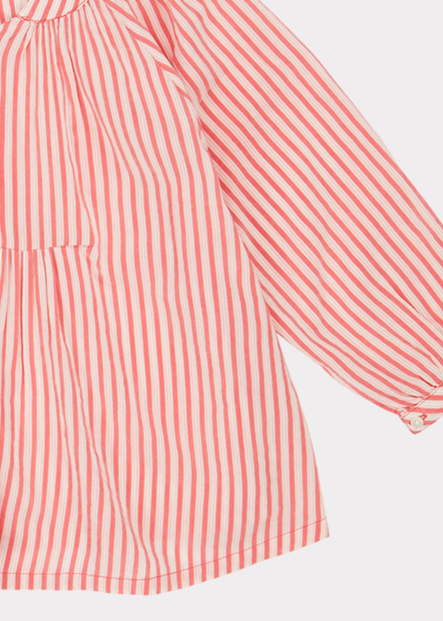 Girls Red Striped Top