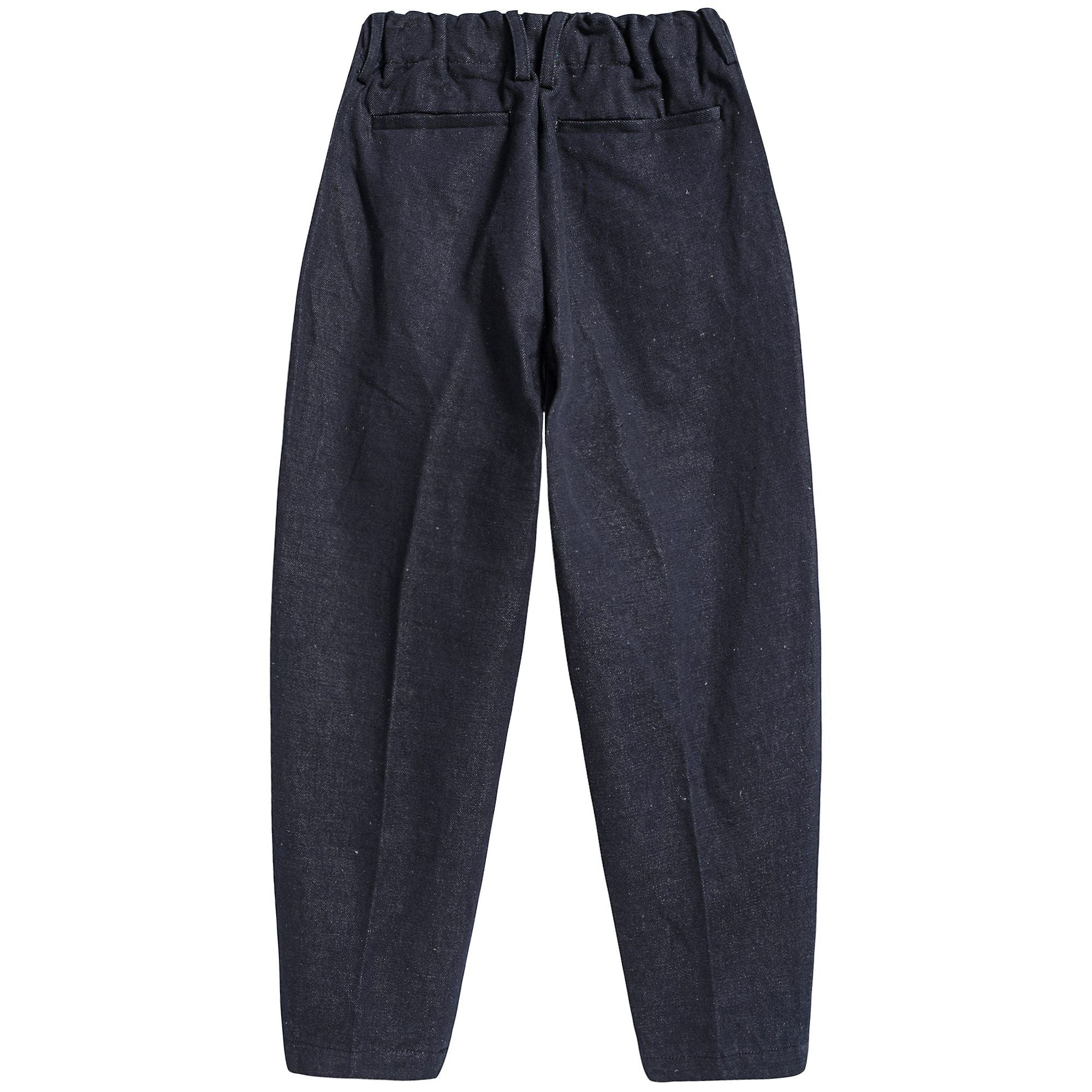 Girls Navy Tapered Trousers
