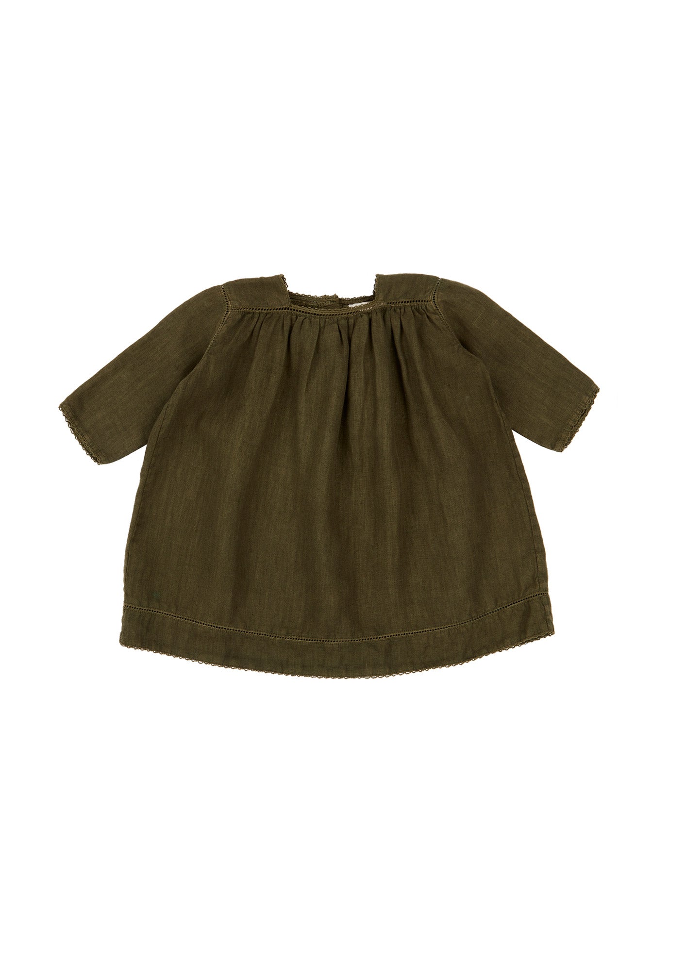 Baby Girls Dark Green Dress