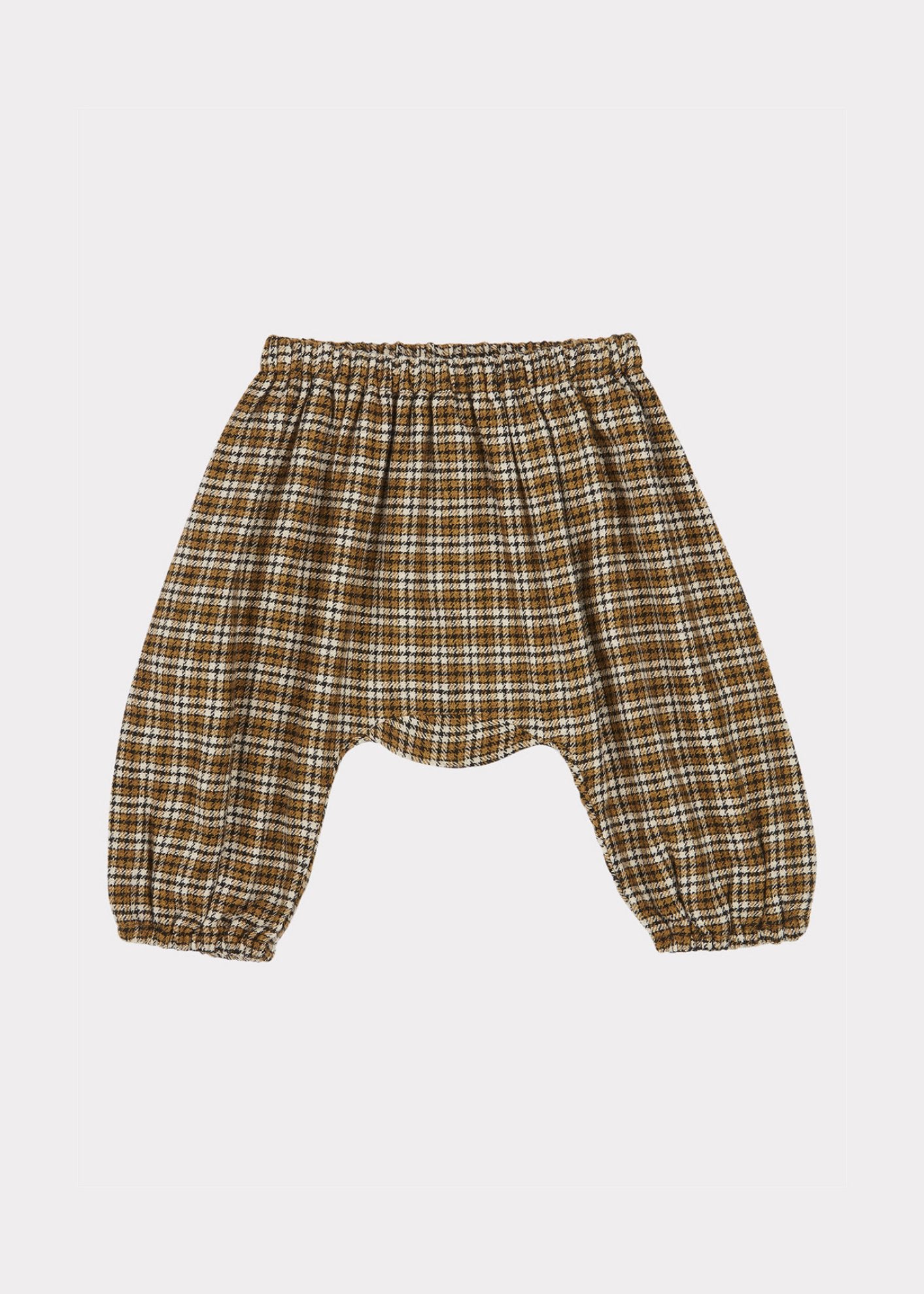 Baby Girls Yellow Check Woodpigoen Trousers