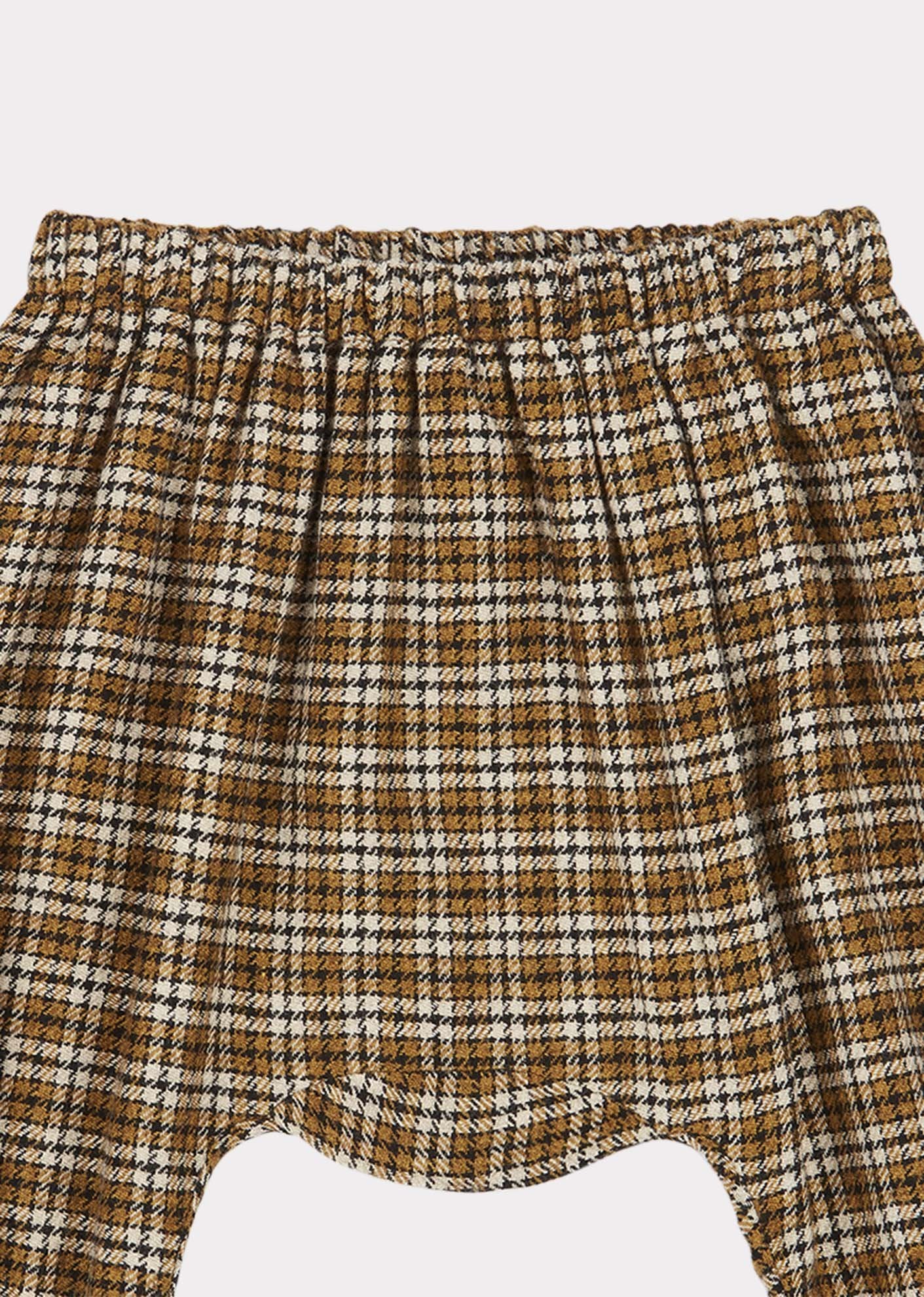 Baby Girls Yellow Check Woodpigoen Trousers