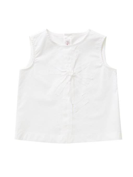 Girls White Cotton Top