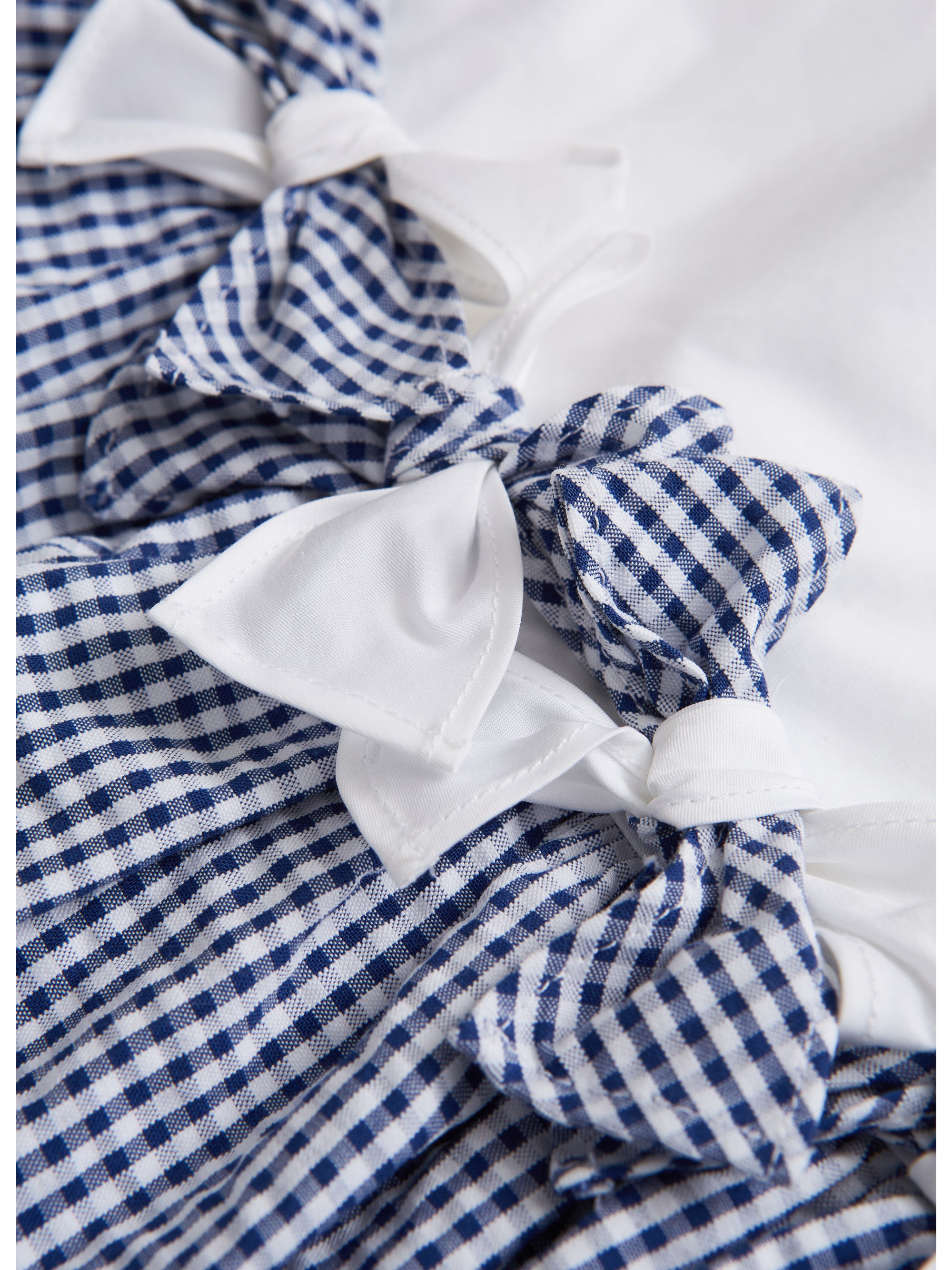Baby Girls White Stripes Cotton Dress