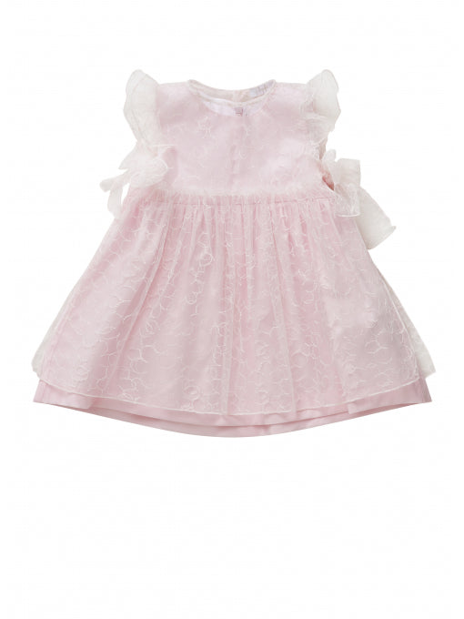 Baby Girls Pearl Pink Cotton Dress
