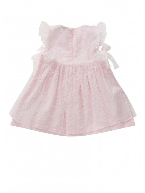 Baby Girls Pearl Pink Cotton Dress