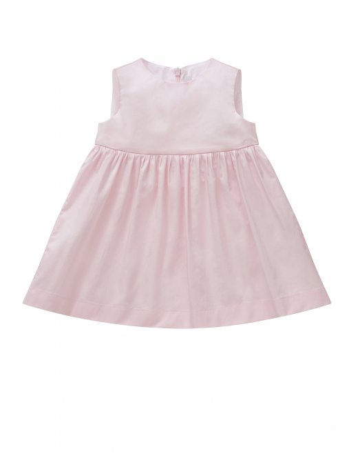 Baby Girls Pearl Pink Cotton Dress